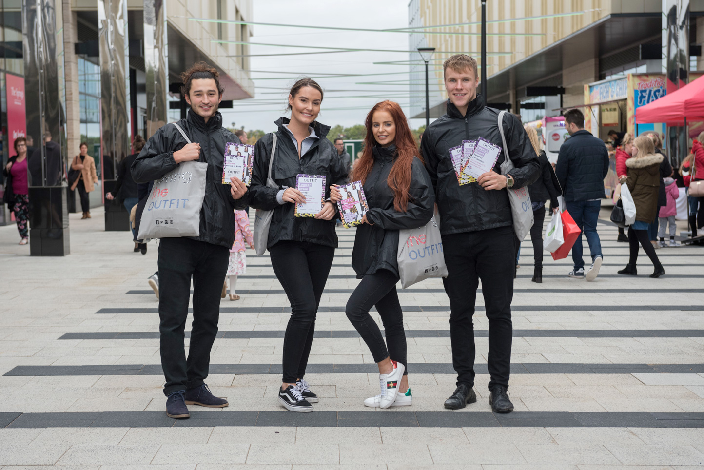 Outfit retail promotional brand ambassadors at retail park in Leeds