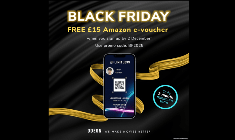 Black Friday myLIMITLESS offer at ODEON 20 image014