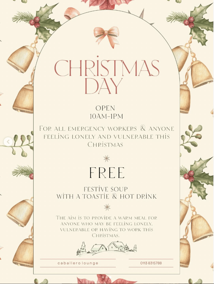 Caballero Lounge Christmas Day Soup Kitchen