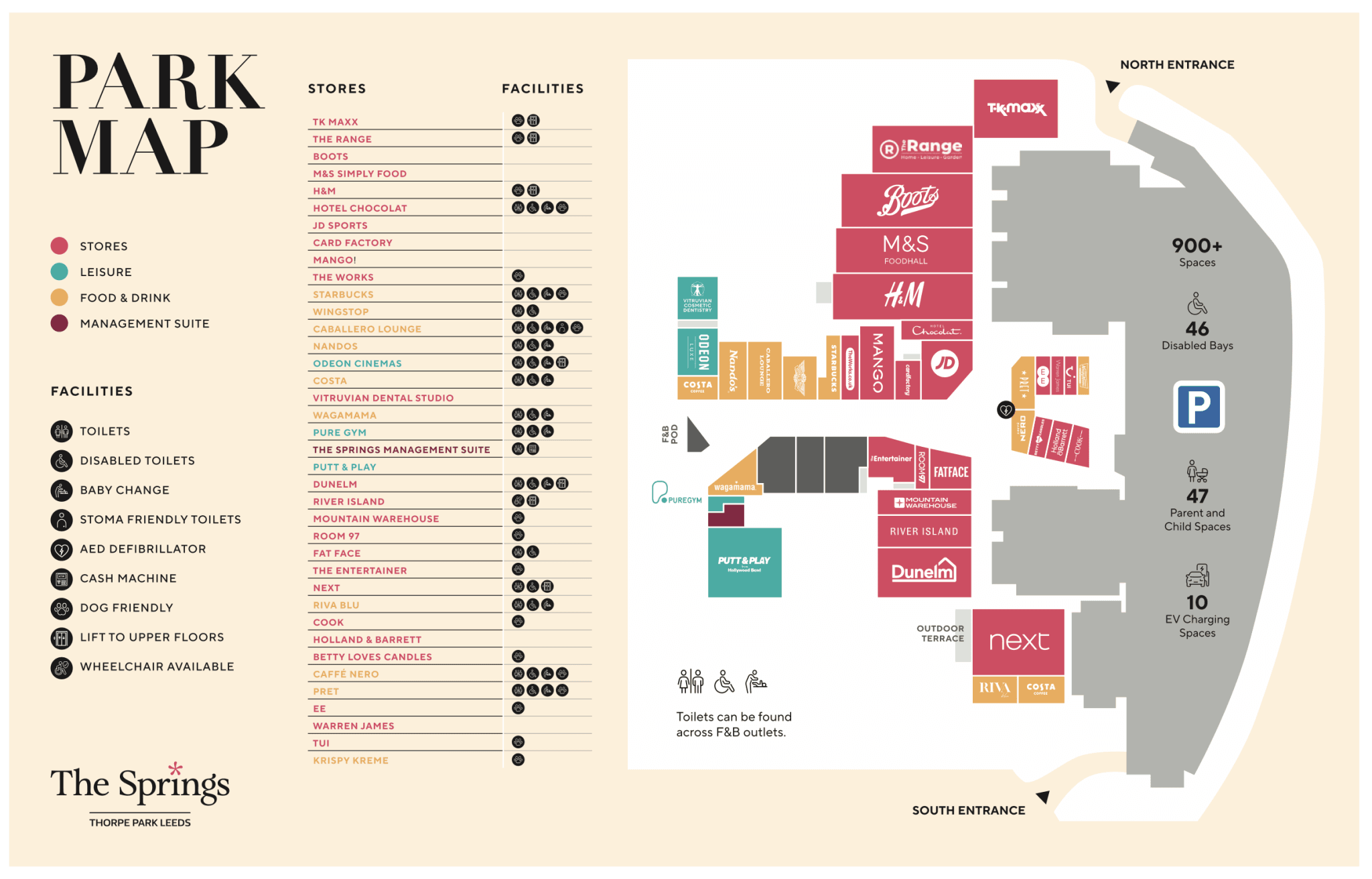 New Park Spring Map Park map - The Springs Leeds